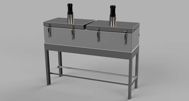 3D modeled industrial oven